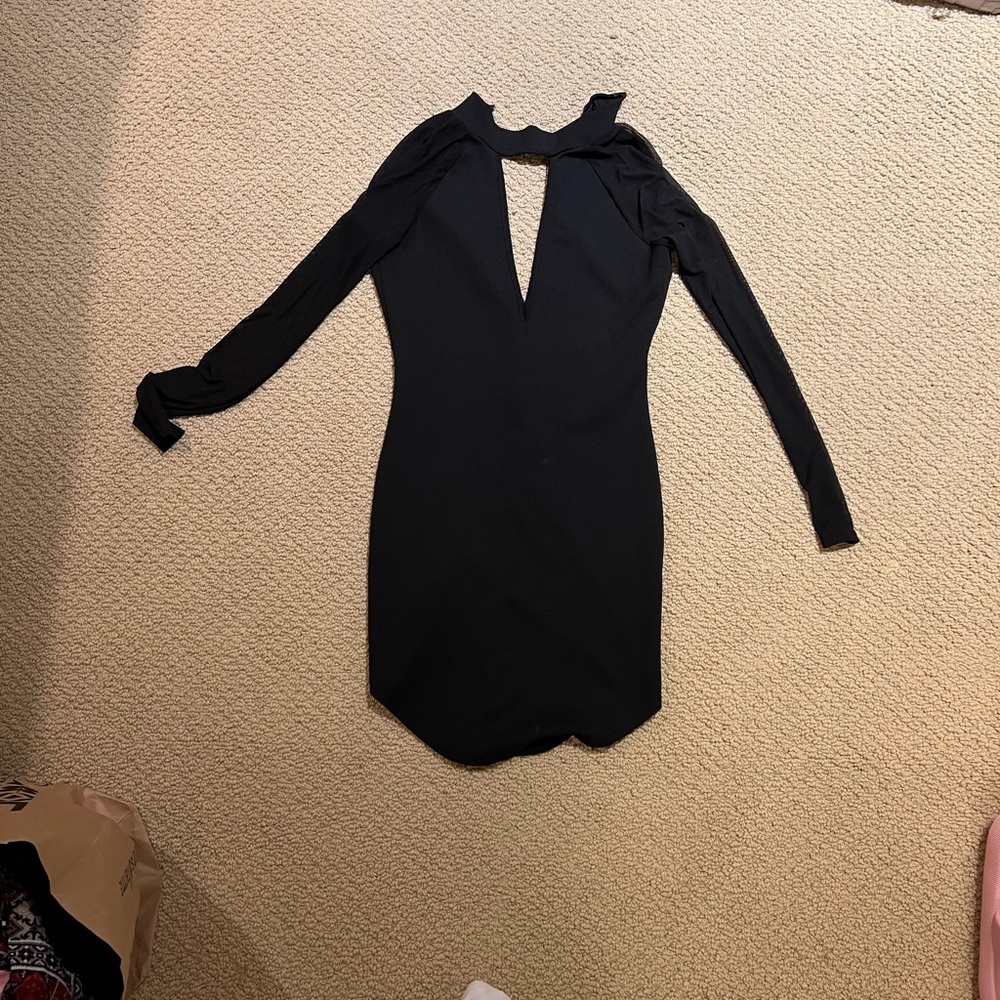 Black cutout dress